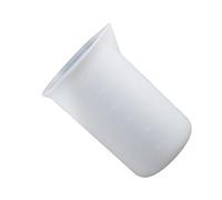 Vaso medidor de silicona flexible 120 ml para maquillaje y cocina. Medición precisa con boquilla larga. Uso diario de mezcla de colores y manchas