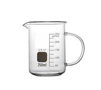 Vaso medidor de vidrio de borosilicato con asa y escala, 50 ml, 100 ml, 250 ml, 500 ml y 1000 ml, equipo de laboratorio.(500mL)