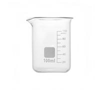 Vaso medidor de vidrio de borosilicato for laboratorio y cocina. Material de laboratorio de alta resistencia térmica con marcas de medición claras.(10ML)