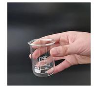 Vaso medidor de vidrio volumétrico for experimentos (5 ml, 10, 25 y 50 ml) Equipamiento de laboratorio
