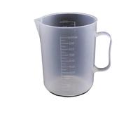 Vaso medidor graduado de plástico de gran capacidad con tapa, vaso mezclador transparente(1000 ml)