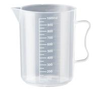 Vaso medidor graduado for repostería y cocina, vaso de laboratorio de plástico transparente con tapa, vaso mezclador transparente de gran capacidad(250ml)