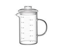 Vaso Medidor Jarra Graduada Beaker de Vidrio Borosilicato Taza de Medición con Escalas Fáciles de Leer y Agarre Cómodo Apto para Horneado Coctelería Laboratorio, 500ml, style to 9