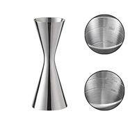 Vaso medidor para cócteles 304, de acero inoxidable, báscula integrada, vaso medidor de cócteles Jigger Dual Spirit Measure Cup profesional, adecuado para bares y apartamentos (30/60 ml)