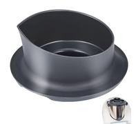 Vaso medidor para Thermomix TM5 TM6, 100 ml Thermomix Vorwerk accesorios, vaso medidor con tapa extraíble, compatible con escala de 100 ml y 50 ml para TM5 TM6 (A)