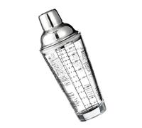 Vaso mezclador de cóctel con marca transparente de escala profesional, 400 ml, mezclador de bebidas esencial