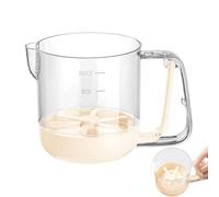 Vaso mezclador de empuje manual: diseño compacto de herramienta de cocina, mecanismo de agitación multifuncional, recipiente mezclador manual | Para de pastel Creación de salsa para batir