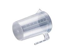 Vaso mezclador de plástico transparente de gran capacidad: vaso de laboratorio graduado con tapa for mediciones precisas(5000ml(with a lid))