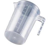 Vaso mezclador de plástico transparente de gran capacidad: vaso de laboratorio graduado con tapa for mediciones precisas(500ml)