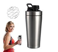 Vaso mezclador de proteínas | Botella de metal mezcladora de proteínas, 750 ml, tazas de mezcla multifuncionales para fitness al aire libre, yoga, salsa o postre de proteínas