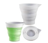 Vaso mezclador de resina epoxi, dispensador de vasos con forma de silicona, multiusos, para hacer joyas, resina y manualidades, accesorios prácticos para proyectos de manualidades y manualidades