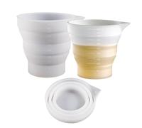 Vaso mezclador de resina epoxi, dispensador de vasos con forma de silicona, multiusos, para hacer joyas, resina y manualidades, accesorios prácticos para proyectos de manualidades y manualidades