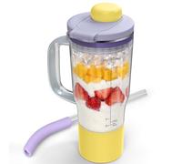 Vaso mezclador para Ninja BlendBOSS de 710 ml | Taza de viaje con tapa para beber y cerrar, compatible con licuadora Ninja DB301 DB351 (limonada de lavanda)