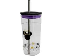 Vaso Minnie Mouse Cube Disney Acrílico Con Pajita De Acero 540 Mls