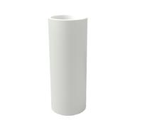 Vaso moderno in resina tondo H 90 Ø 35 Bianco modello Barocco