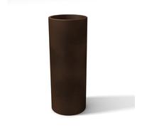 Vaso moderno in resina tondo H 90 Ø 35 Bronzo