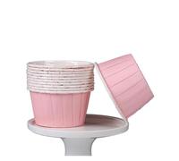 Vaso papel 100 Uds. Vaso de papel enrollado for magdalenas recubierto resistente a altas temperaturas pastel merienda Cupcake boda fiesta hornear accesorios cocina para cupcakes(Color17)