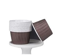 Vaso papel 100 Uds. Vaso de papel enrollado for magdalenas recubierto resistente a altas temperaturas pastel merienda Cupcake boda fiesta hornear accesorios cocina para cupcakes(Color10)