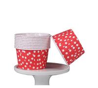 Vaso papel 100 Uds. Vaso de papel enrollado for magdalenas recubierto resistente a altas temperaturas pastel merienda Cupcake boda fiesta hornear accesorios cocina para cupcakes(Color1)