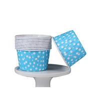 Vaso papel 100 Uds. Vaso de papel enrollado for magdalenas recubierto resistente a altas temperaturas pastel merienda Cupcake boda fiesta hornear accesorios cocina para cupcakes(Color4)