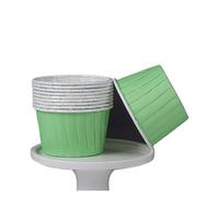 Vaso papel 100 Uds. Vaso de papel enrollado for magdalenas recubierto resistente a altas temperaturas pastel merienda Cupcake boda fiesta hornear accesorios cocina para cupcakes(Color14)