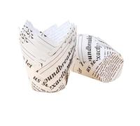 Vaso papel 200 Uds. Cupcake Liner taza for hornear for fiesta de boda Caissettes Tulip Muffin papel for pastelitos a prueba aceite envoltorio pastel para cupcakes(Color12)