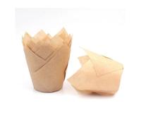 Vaso papel 200 Uds. Cupcake Liner taza for hornear for fiesta de boda Caissettes Tulip Muffin papel for pastelitos a prueba aceite envoltorio pastel para cupcakes(Color5)