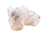 Vaso papel 200 Uds. Cupcake Liner taza for hornear for fiesta de boda Caissettes Tulip Muffin papel for pastelitos a prueba aceite envoltorio pastel para cupcakes(Color7)