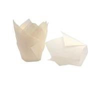 Vaso papel 200 Uds. Cupcake Liner taza for hornear for fiesta de boda Caissettes Tulip Muffin papel for pastelitos a prueba aceite envoltorio pastel para cupcakes(Color2)