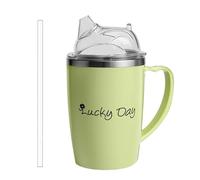 Vaso para beber para adultos, recipiente aislado a prueba de derrames, diseño ergonómico adaptable, material de alta calidad, portátil, ligero, para ancianos, pacientes, disfagia, mesita de noche en