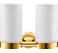 Vaso para cepillos de dientes Duravit Starck T, doble, de pared, 0099483400, Color: Oro pulido