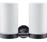 Vaso para cepillos de dientes Duravit Starck T, doble, de pared, 0099484600, Color: Negro Mate