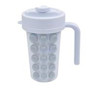 Vaso para Hielos - Bandeja Exprimible para Congelador con Popote,Pequeño Fabricante de Hielo de con Interior de Acero Inoxidable - para Cócteles, Té, Café, Uso Doméstico, Picnic, Camping, Reuniones Fa