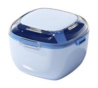 Vaso para limpieza de dentaduras postizas - Contenedor de remojo portátil, cesta colador, de almacenamiento de baño, organizador de higiene bucal | Solución de limpieza multiusos para dentaduras