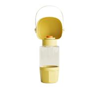 Vaso para Mascotas, Botella para Perros Que Caminan | de Cachorros Caminando | Botella de Agua portátil para Mascotas con contenedor de Comida para Paseos, Camping, hogar, Viajes