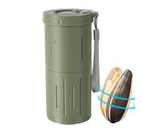 Vaso para recoger conchas de girasol - Para aperitivos impermeables a las pérdidas | Contenedor para la conservación de aperitivos y nueces - Para senderismo, camping, pícnic, deportes, juegos, viajes