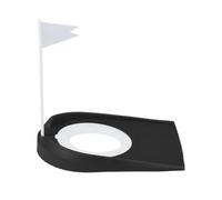 Vaso perforado de golf con bandera - Ayuda de entrenamiento para patio trasero y jardín | Reproduce la sensación real del curso | Fácil configuración, objetivo para principiantes y profesionales |