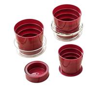 Vaso plegable genérico - Tazas al aire libre 4 en 1 | Taza para camping plegable | Para mujeres hombres viajeros turistas campistas excursionistas pescadores senderismo senderismo senderismo pesca