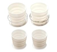 Vaso Plegable | Kit de Bebida para Senderismo 4 en 1 - Taza Plegable Para Exterior - Para Mujeres Hombres Viajeros Campistas Excursionistas Pescadores Senderismo Mochileros Pesca Ruta Hotel Playa