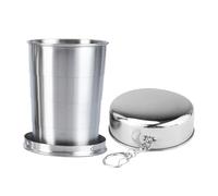 Vaso plegable - Taza de metal portátil de acero inoxidable, telescópica