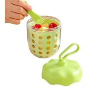 Vaso Portátil Para Ensalada Y Fruta Con Tenedor Incluido | Hermética 600 ml con Tapa y Tenedor | Contenedor de Frutas para Refrigerador | para Hogar Picnic Camping Ensalada Snack Limpieza y Preparació