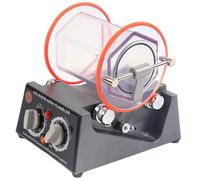 Vaso pulidor de joyas, 3 kg, máquina pulidora giratoria de superficie de vaso con regulador, 5 velocidades ajustables, kit de vaso de roca para piedra natural/metal/piezas, pulido de chaflán y