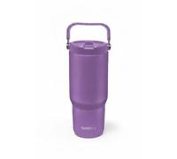 Vaso Quokka Core Amethyst Purple 860ml - Asa Ergonómica - Boquilla Integrada Cómoda - Doble Pared Acero Inoxidable - Térmico Reutilizable