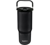 Vaso Quokka Core Black 860ml - Asa Ergonómica - Boquilla Integrada Cómoda - Doble Pared Acero Inoxidable - Térmico Reutilizable