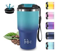 Vaso Termico, 20oz Termo Cafe, Mantiene 8H Frio/6H Calor, Taza Termica, Acero Inoxidable 18/8, sin BPA, Vaso Termo a Prueba de Fugas, Doble Aislamiento, para Viajes, Gimnasio, Cafetería, Oficina