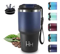 Vaso Termico, 20oz Termo Cafe, sin BPA, Taza Termica, Acero Inoxidable 18/8, Vaso Termo a Prueba de Fugas, Travel Mug, Mantiene 8H Frio/6H Calor, para Viajes, Cafetería, Gimnasio, Escuela, Oficina