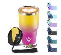 Vaso Térmico 600ml 20oz, Taza Termica Café para Llevar 304, Botella Agua Acero Inoxidable, Termo Café Hermético, Taza Aislante Hermética al Vacío con Tapa para Viaje, Gimnasio, Oficina, Sport