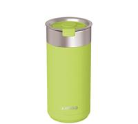 Vaso térmico Quokka Boost Apple Green de acero inoxidable 400 ml con infusor para té y café - Doble pared al vacío, boca ancha, sin condensación, idea de regalo