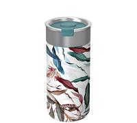 Vaso térmico Quokka Boost Bouquet de acero inoxidable 400 ml con infusor para té y café - Doble pared al vacío, boca ancha, sin condensación, idea de regalo