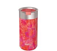 Vaso térmico Quokka Boost Coral Garden de acero inoxidable 400 ml con infusor para té y café - Doble pared al vacío, boca ancha, sin condensación, idea de regalo